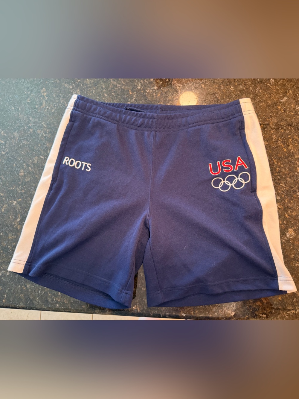 Roots USA 2004 Olympic Navy Shorts Size M